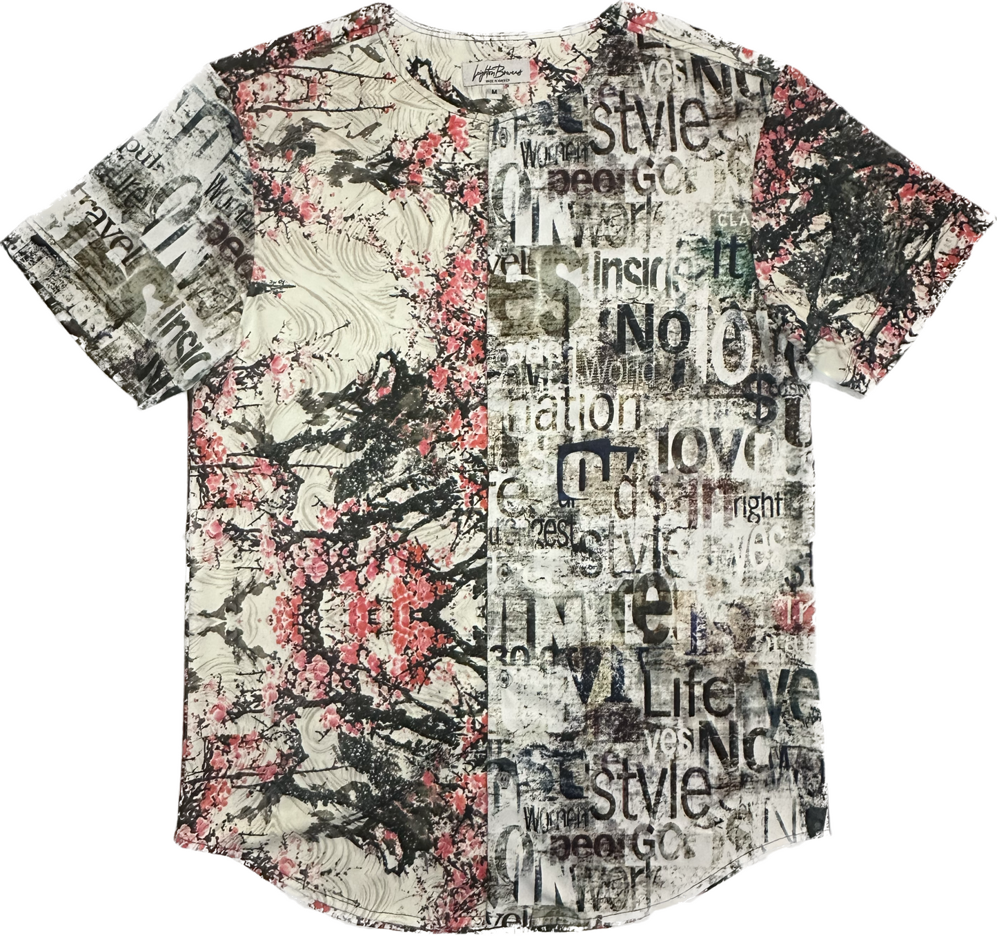 Urban Blossom Short Sleeve Button Down Shirt