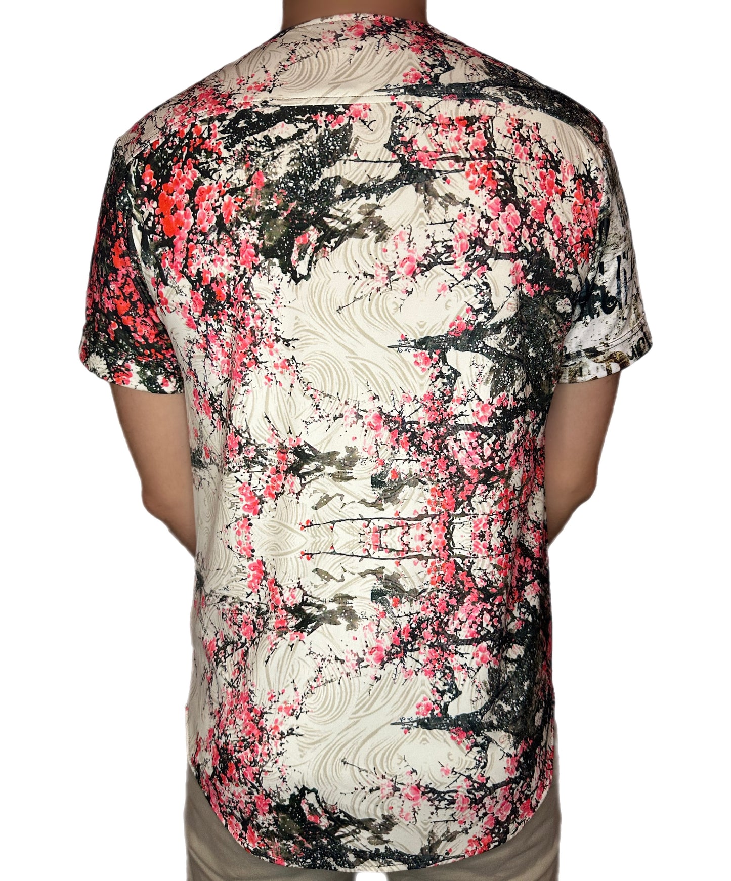 Urban Blossom Short Sleeve Button Down Shirt
