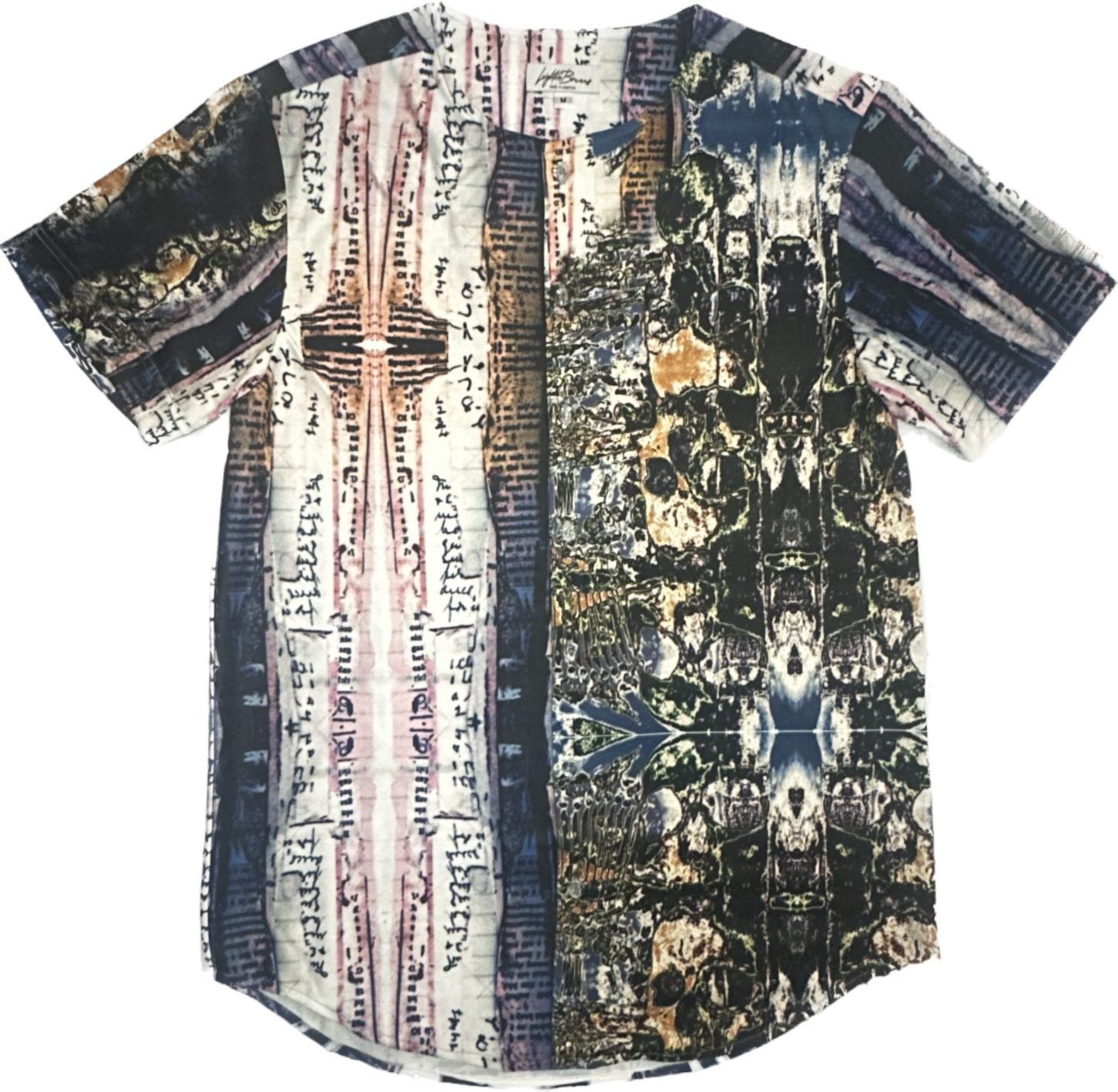 Sinister Recipe Short Sleeve Button Down Shirt