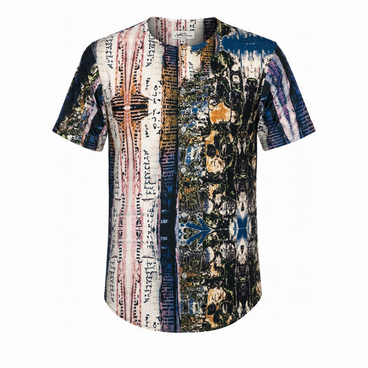 Sinister Recipe Short Sleeve Button Down Shirt