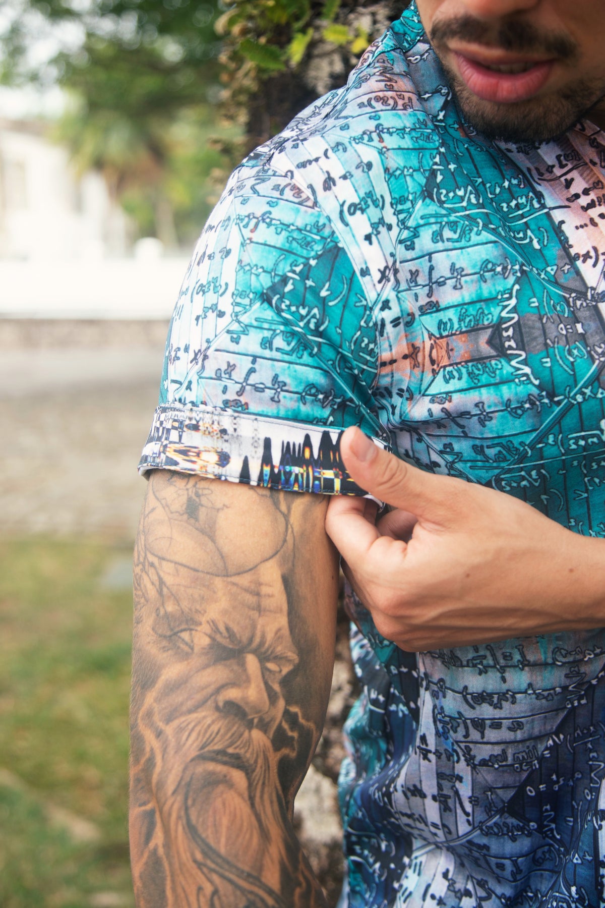 Sinister Recipe Short Sleeve Button Down Shirt